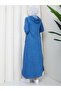 Denim Trench Coat with Drawstring Hood Rc3004 - 8