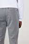 Men's Gray Standard Fit Normal Cut Comfortable Sports Sweatpants with Elastic Waist and Legs - 5