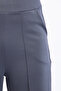 Anthracite High Waist Women's Palazzo Trousers with Pockets - 8