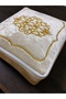Dowry Velvet Gold Embroidered Cappuccino Bundle 40x40 Cm Engagement Bride Groom Bag - 2