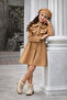 Girl's Ruffled Seasonal Beret Waterproof Trench Coat/Mantle/Jacket/Raincoat (Full Size Recommended)