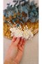Handmade Wedding Promise Henna Wedding Bridal Hairpin and Crown Hair Design Accessory Bun Buckle M71 - 4