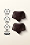 Women's Micro Tulle Gathering Brazilian Panties 2-Pack - Easyshape