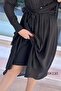 Side Tie Jacquard Satin Dress 6K110 - 6