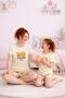 Mother-Daughter (Combined Item, You Make Your Own, Single Product Price) Short Sleeve Combed Cotton Pajama Set with Shorts - 4
