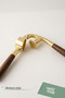 Acacia handle gold garlic press - 5