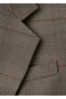 Wool Blend Check Blazer Jacket - 5