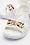 Beaded Stone Lightweight Flat Sole Girl's Sandals