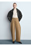 Ribbed Detailed Pocket Balloon Jeans - 2