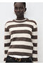 Striped knitwear sweater