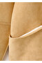Suede Look Fur Collar Jacket - 5