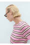 Thin Knit Striped Combination Jersey Sweater - 6
