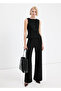 Low-Waisted Straight-Cut Fabric Pants - 2