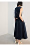 Cotton Drawstring Midi Skirt - 4