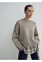Combined shirt sweater
