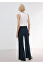 Straight Cut Trousers with Jewelled Buttons - 4