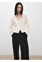 V-neck knitted cardigan
