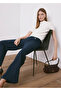 Straight Cut Trousers with Jewelled Buttons - 7
