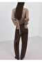 Bow Tie Collar Striped Blouse - 4