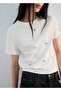 Cotton T-Shirt with Rhinestones - 6
