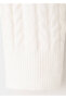 Knitted patterned knitwear cardigan - 5