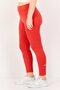 Women Dri Fit Brand Logo Training 7/8 Leggings, Red - 2
