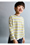 Contrast striped t-shirt