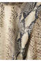 Animal Print Scarf Blouse - 8