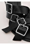 Leather Sandals with Buckle Detail - 5