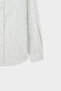 Ds Damat Slim Fit Khaki Striped Linen Blend Shirt - 6