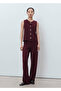 Knitwear Pants with Elastic Waistband - 2
