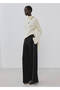 Straight Cut Trousers with Stripes - 2