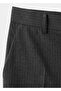 Slim Crop Pants with Thin Stripes - 7