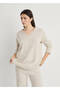 V-neck knitwear sweater