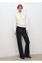 High Collar Sweater with Jewel Buttons - 2