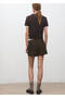 Checkered Asymmetrical Skirt - 4