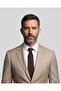 8 cm Wide Striped Classic Brown Tie