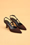 Women's Thin Heeled Satin Evening Dress Shoes High Heels - 3