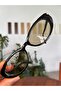 Bella Minik Slanted Small Black Table Glass Sunglasses - 7