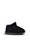 Kugga Girls' and Boys' Black Color Boots with Fur Inside