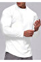Men's Running Sports Raglan Oval Cut Long Sleeve Cotton Combed T-Shirt - 2