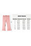 Girl's Tights with Stone Slit Detail - Salmon - 5