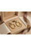 Zircon Stone Steel Oval Hoop Earrings - 5
