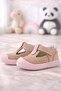 Shaun Genuine Leather Powder Pink Velcro Anatomical Baby Sandals