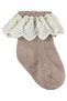 Set of 2 6-Piece Baby Girl Socks with Double Lace Accessories - 5