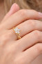 Adjustable Zircon Stone Gold Color Ring – Sparkling and Stylish Design Lrn062