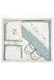 Baby Girl Green Bathrobe Set Towel Set 100% Cotton Fabric Stl6230