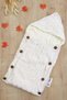 Girl Boy Baby Buttoned Cream Baby Carrier Swaddle Stl6812 - 3