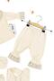 Baby Girl Natural Cotton Fabric 5-Piece Lace Luxury Hospital-Issued Bodysuit Set Stl6674 - 2