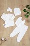 Baby Girl Boy White 5-Piece Hospital Discharge Set Stl6820